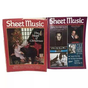 Sheet Music Magazines - Sept-Dec 1991 Lot Of 2 Piano Choral Guitar